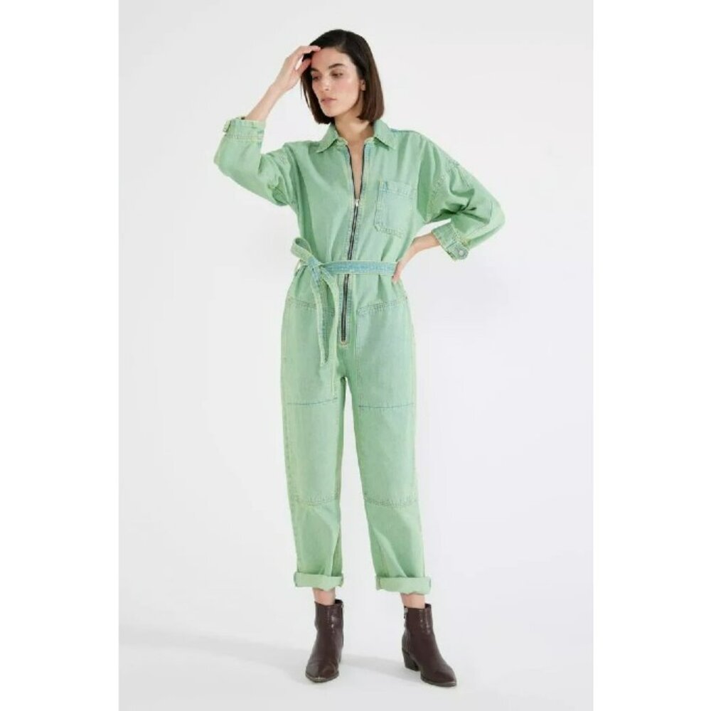 NWT ETICA Zeta Carpenter Jumpsuit XS, S, M in Cyclone Yellow